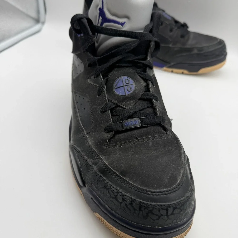 Jordan Sneakers Mens US 12 Black Son Of Low Grape Ice White 580603-008 Elephant